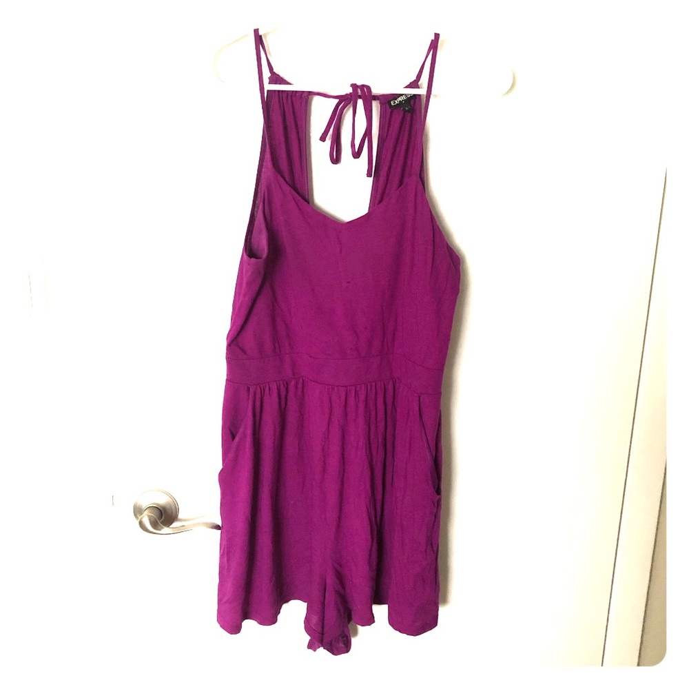 Purple Express Romper Size Small - Picture 1 of 5